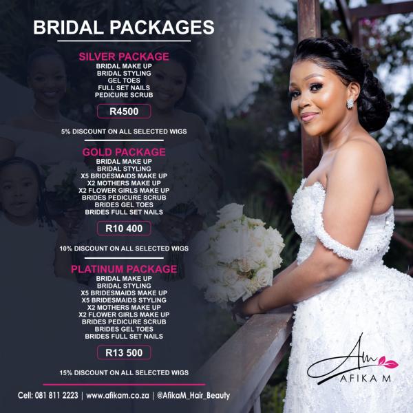 AfikaM Bridal Pricelist
